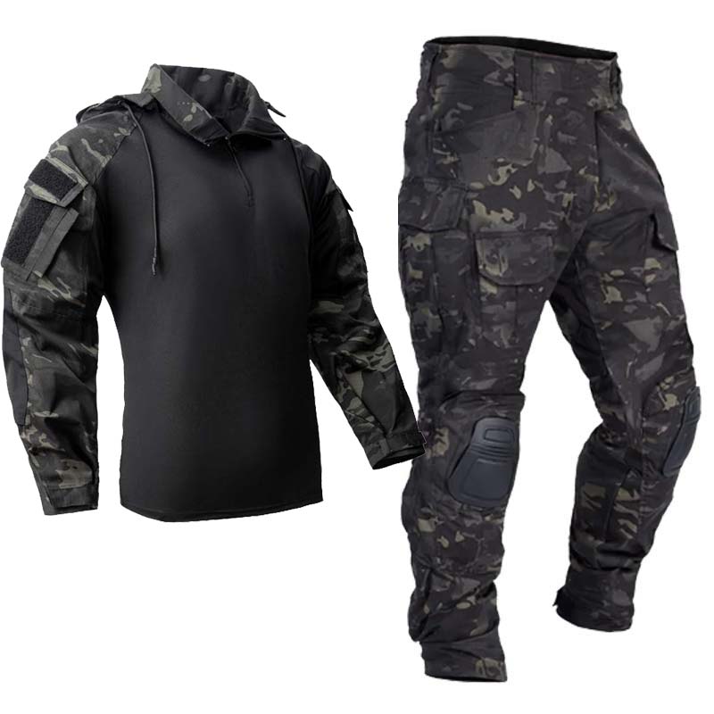 Outdoor Hunting Hoodie - بدلة تكتيكية رجالية للتدريبات الخارجية، قمصان