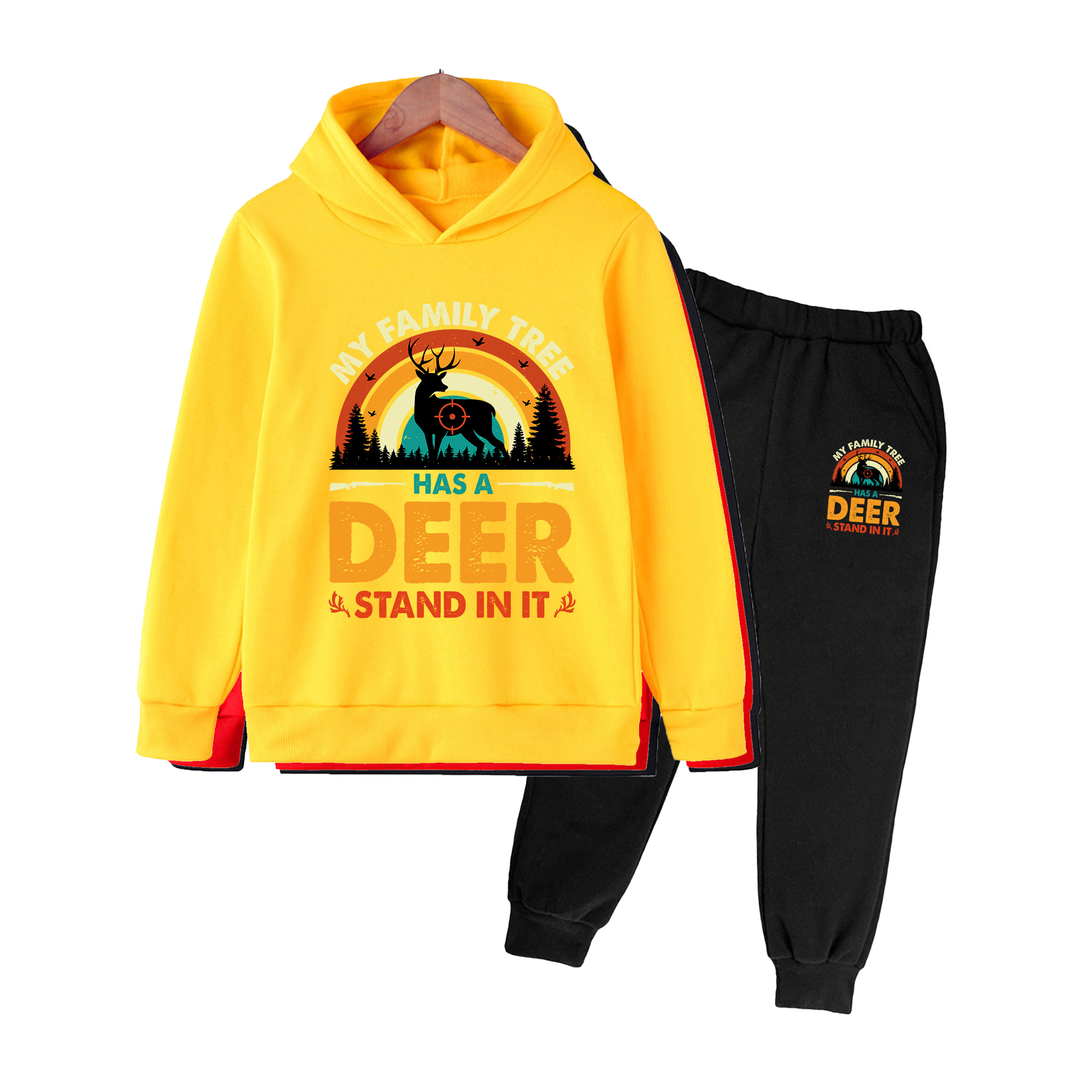 طقم هودي وبنطلون رياضي للأطفال - مراجعة Outdoor Hunting Hoodie وسعره