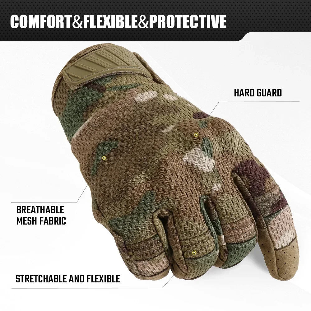 كامو شاشة تعمل باللمس قفازات ا - مراجعة Outdoor Hunting Gloves وسعره