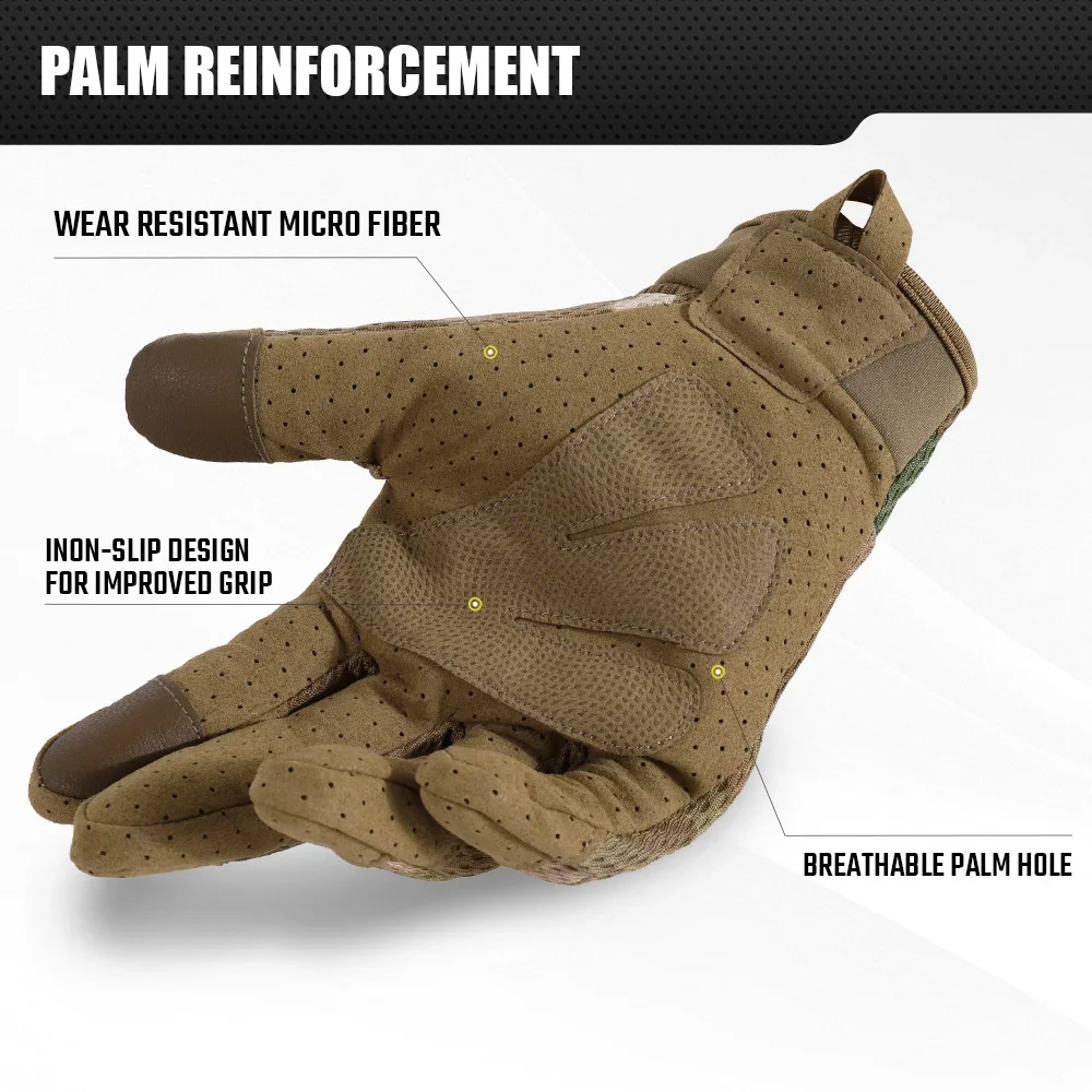 كامو شاشة تعمل باللمس قفازات ا - مراجعة Outdoor Hunting Gloves وسعره