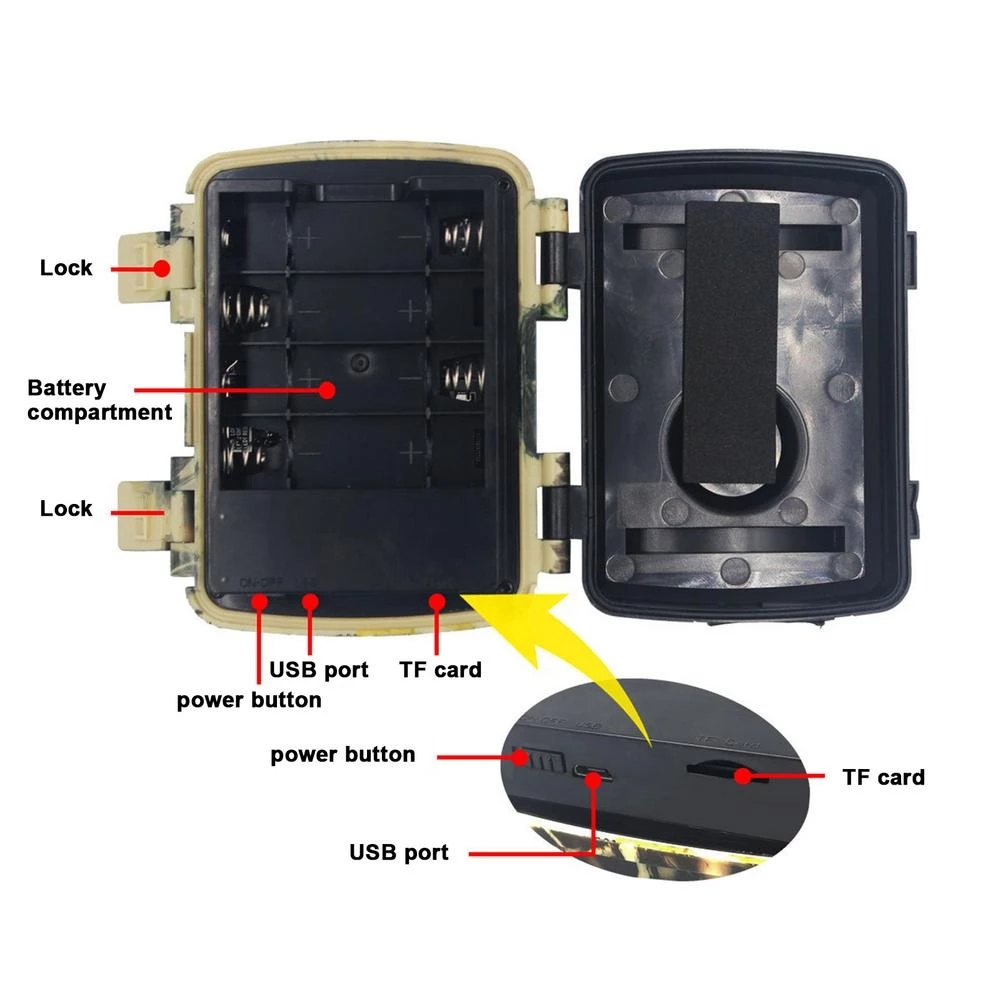 درب صغير كاميرا الصيد PIR الاس - مراجعة Outdoor Hunting Camera Wireless وسعره
