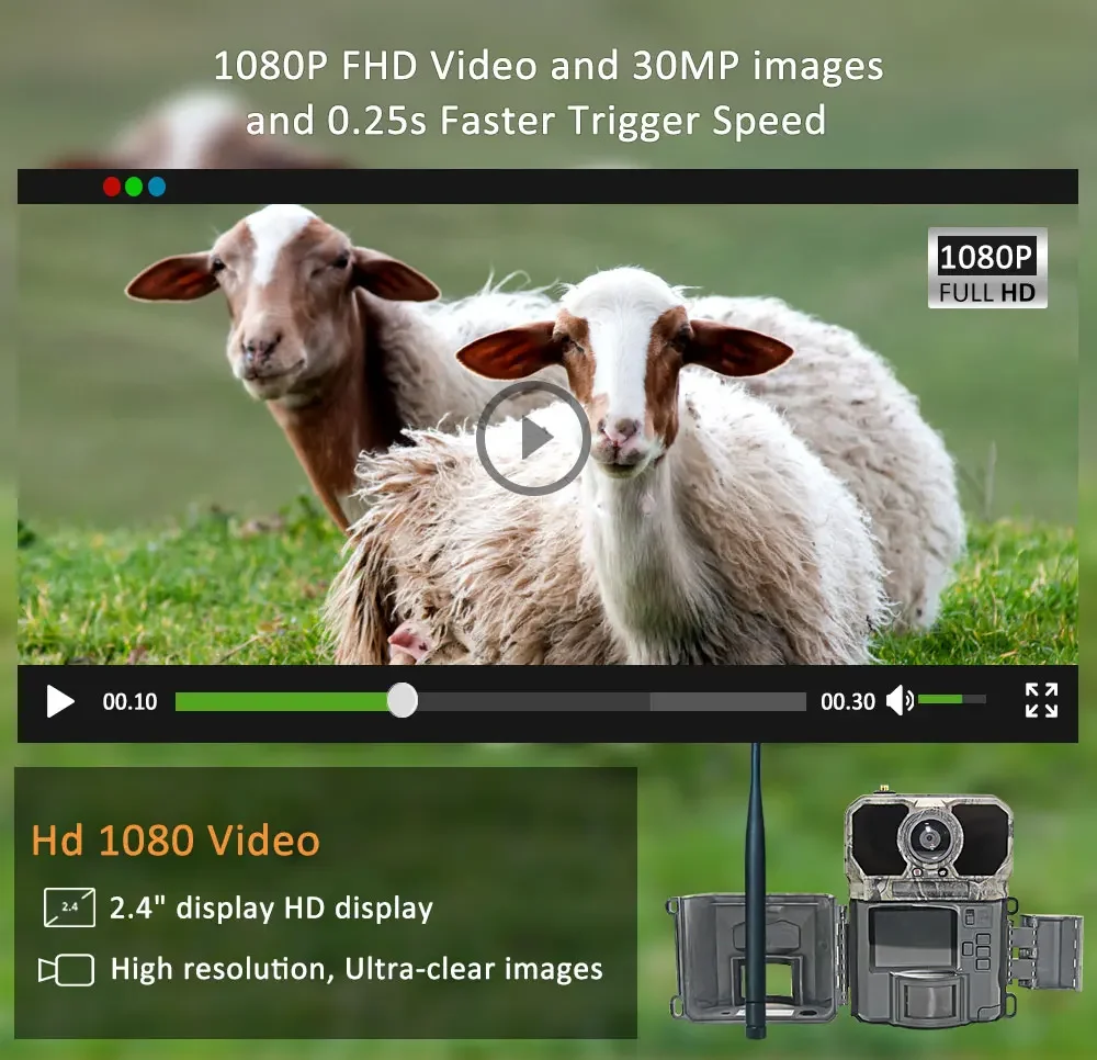 كاميرا تعقب للصيد بتقنية 4G بد - مراجعة Outdoor Hunting Camera Wireless وسعره