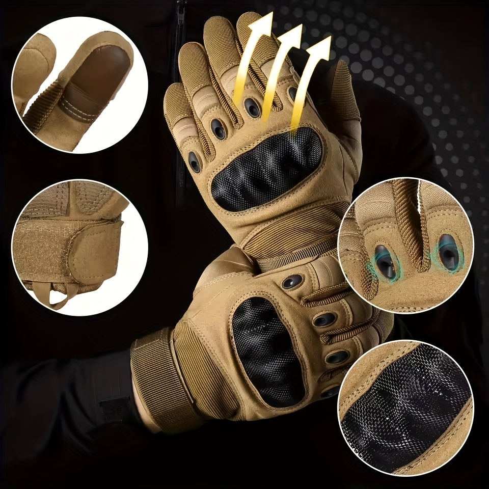 قفازات تكتيكية كاملة الأصابع ل - مراجعة Outdoor Hunting Gloves وسعره