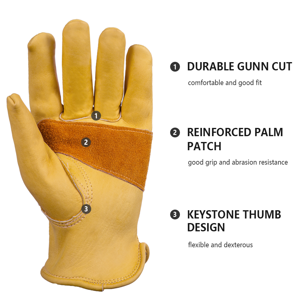 قفازات جلدية من جلد البقر قابل - مراجعة Outdoor Hunting Gloves وسعره
