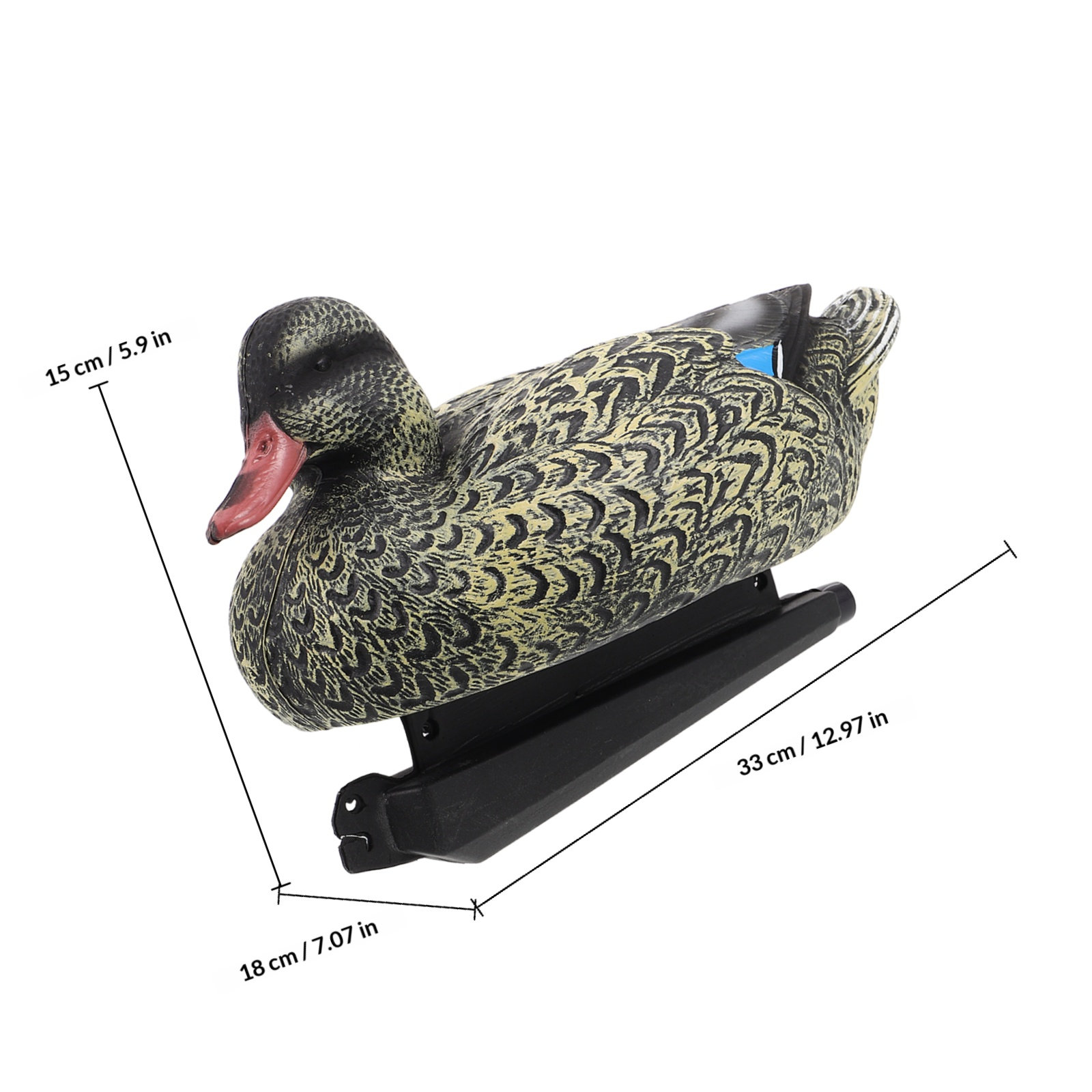بطة بلاستيكية واقعية عائمة للص - مراجعة Decoy Duck Plastic وسعره